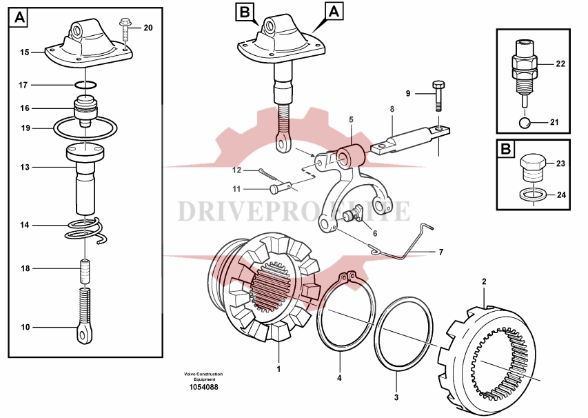 Differential lock 23876,23965