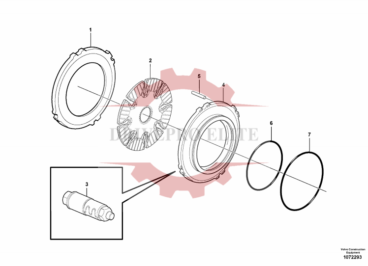 Multi-disc brake, rear