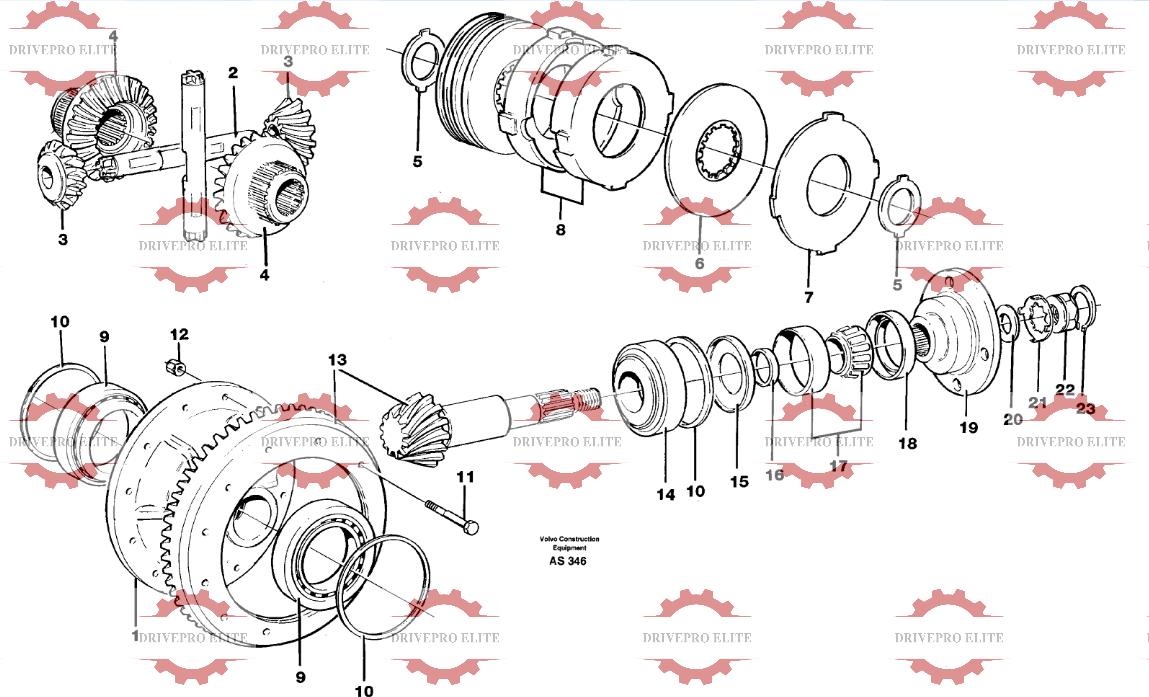 Differential carrier AWB15,94645