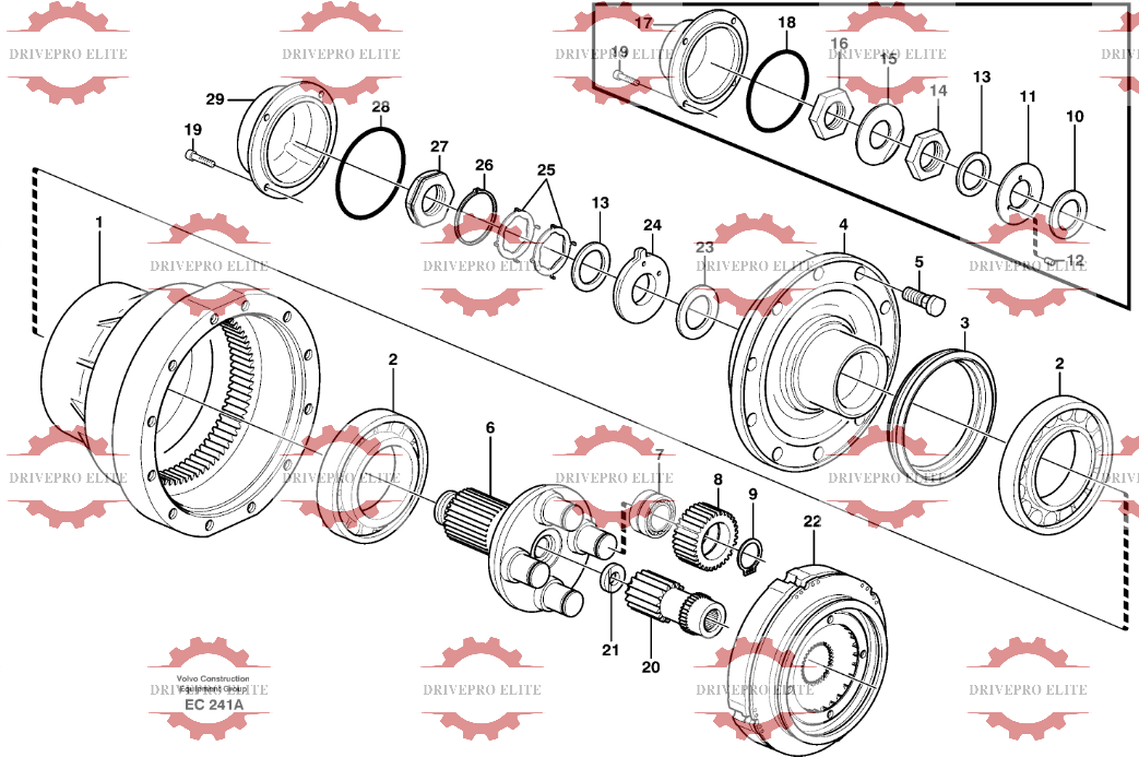 Front planetary axle 92616，94645