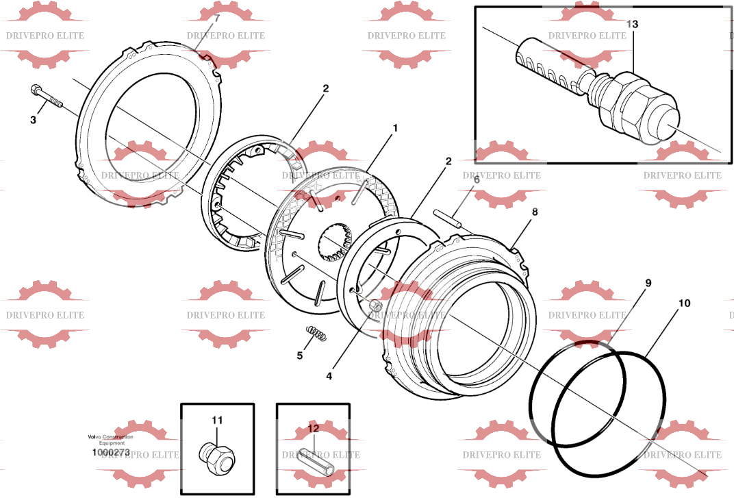 Multi-disc brake, front 
