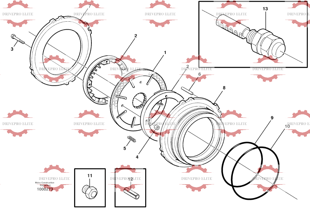 Multi-disc brake, front