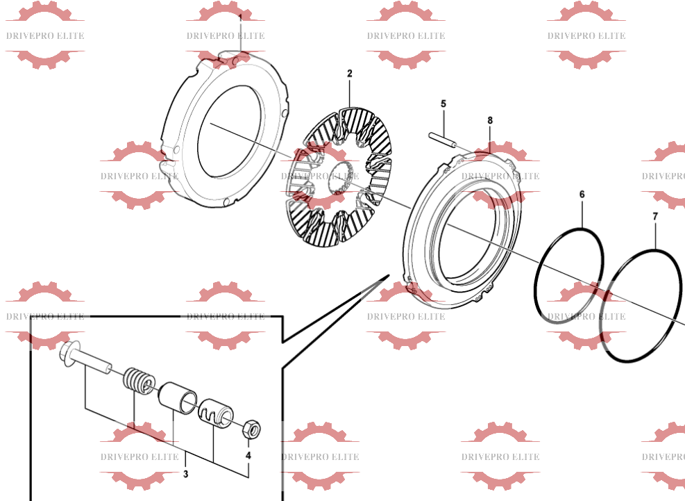 Multi-disc brake, front56005