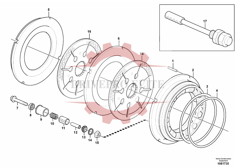  Multi-disc brake, front