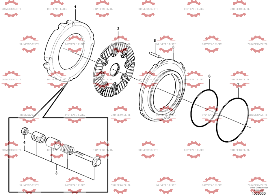  Multi-disc brake, rear56089