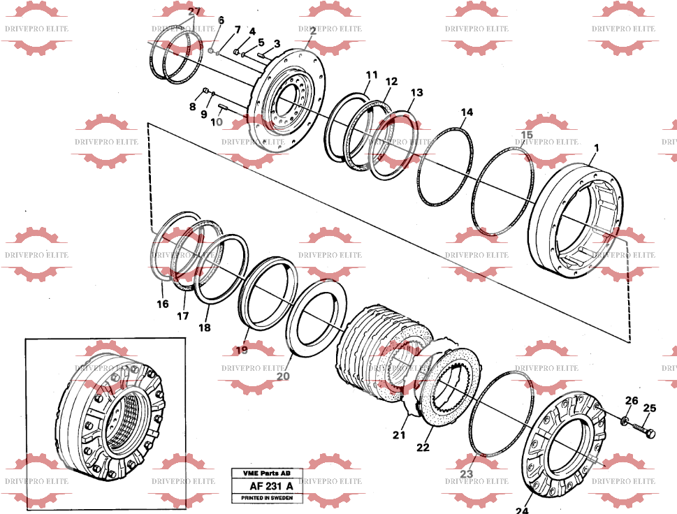 Multi-disc brake