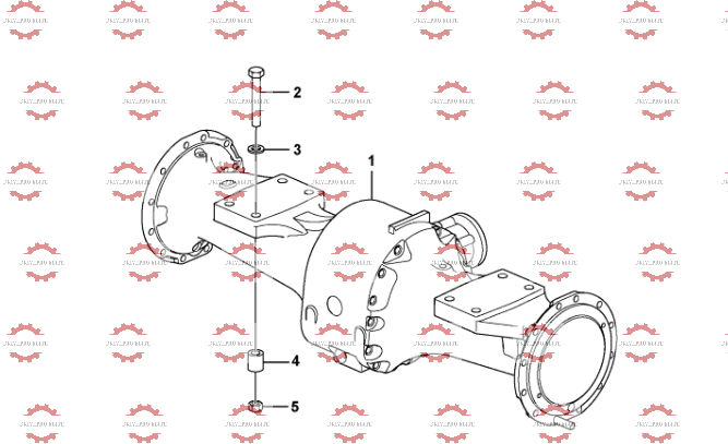 Planet axles with fitting parts