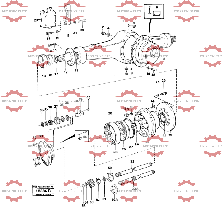 Planetary axle