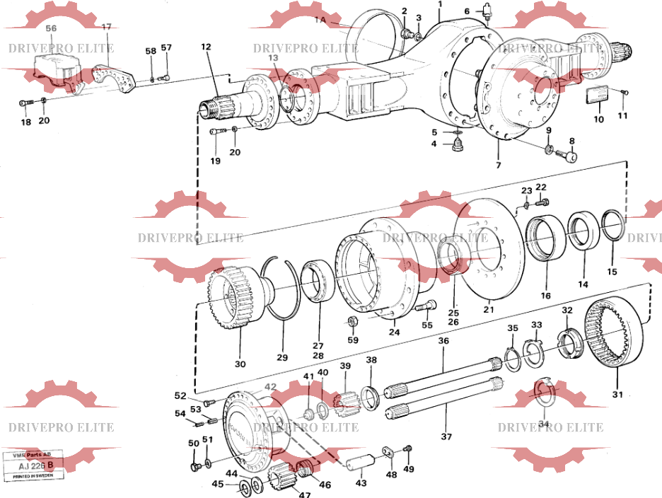 Rear Drive Axle Ah53F,Ah53H