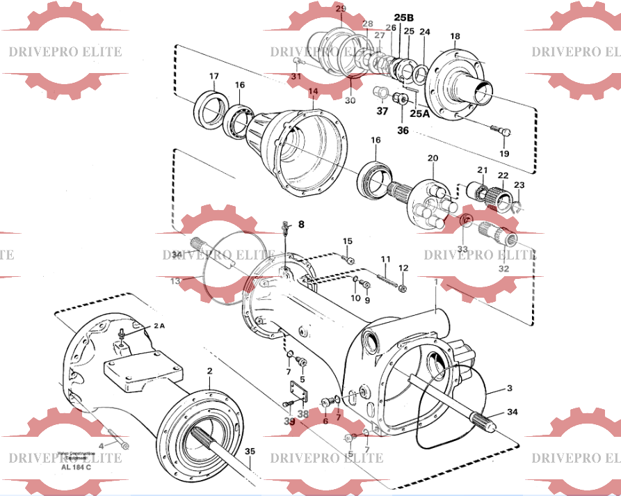 Rear axle