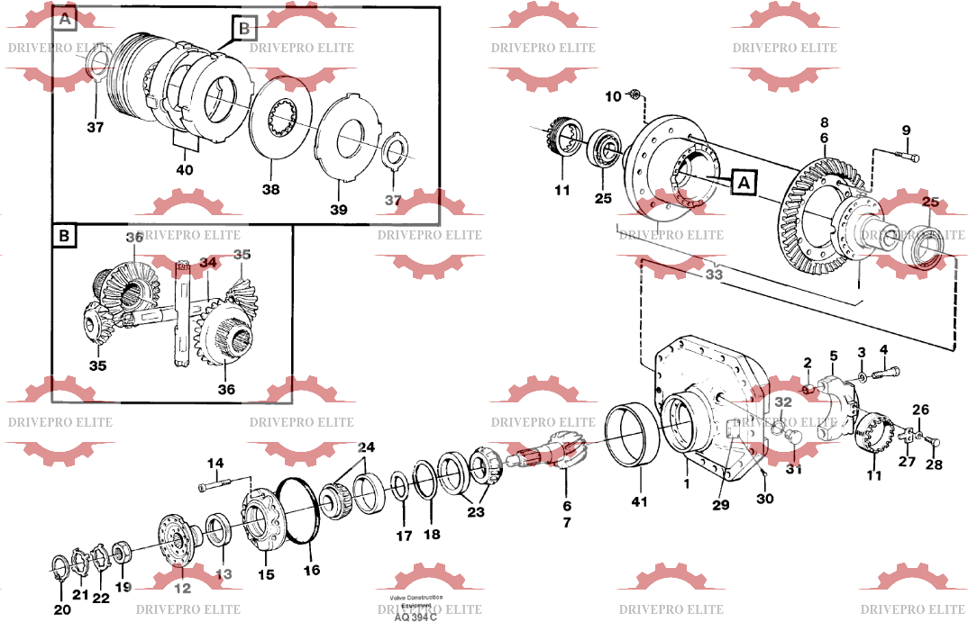 Rear differential carrier