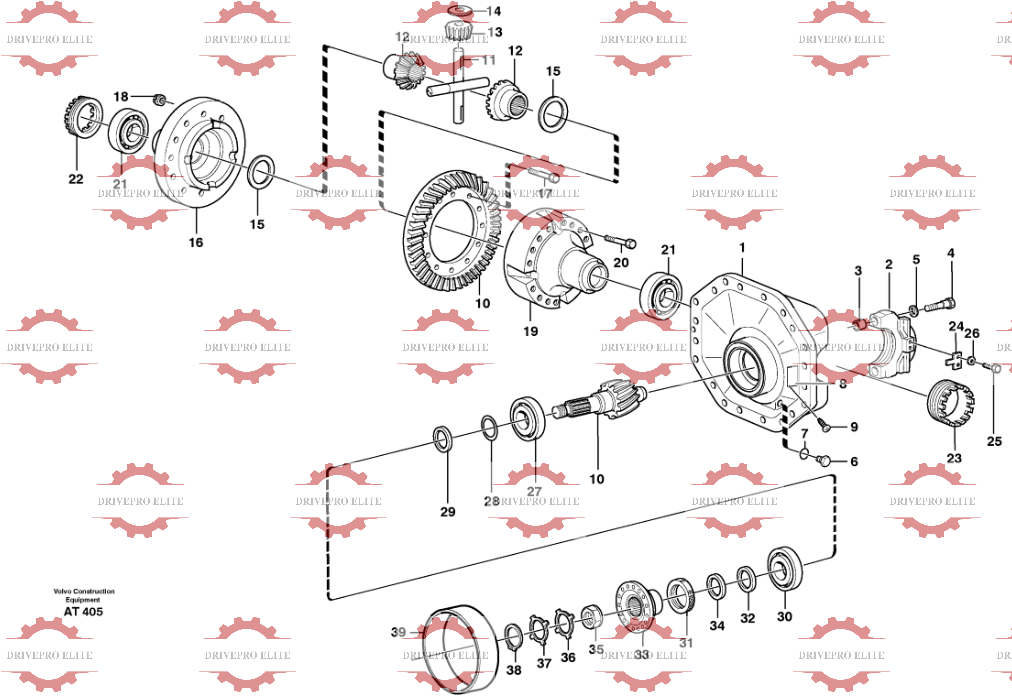 Rear final drive AWB30