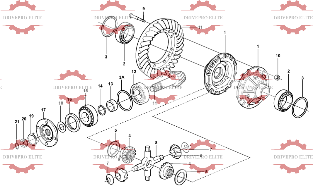 Rear final drive