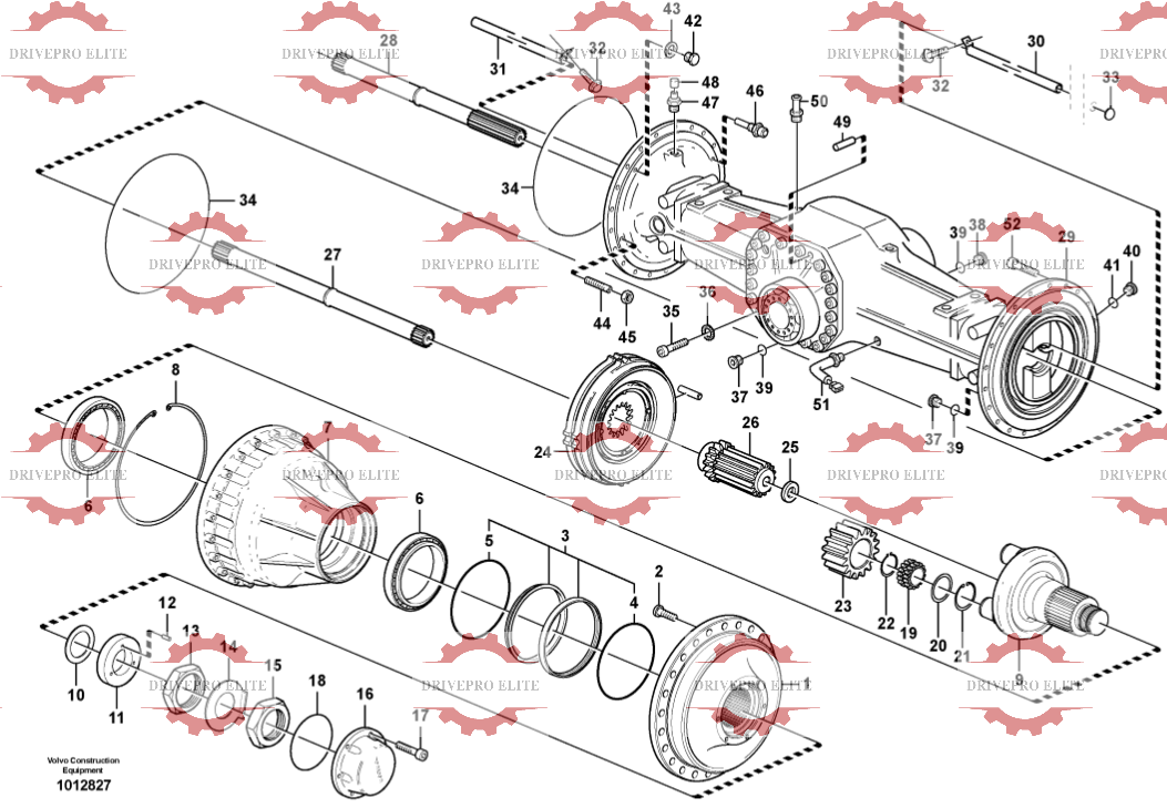 Rear planetary axle23895