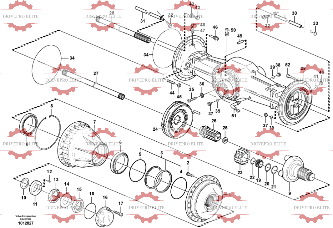 Rear planetary axle23895