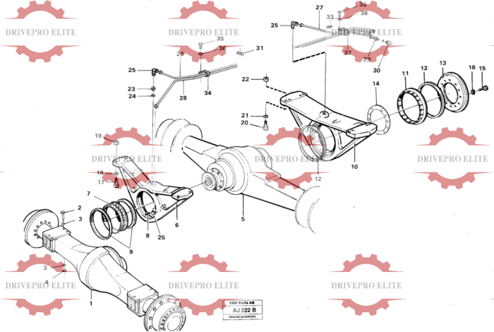 Driveshafts with assembly parts