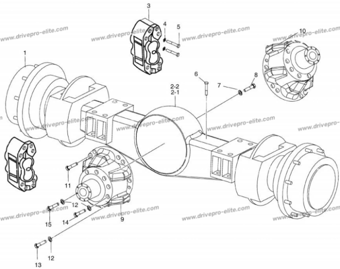 ALXE ASS'Y-FRONT AND REAR AXLE