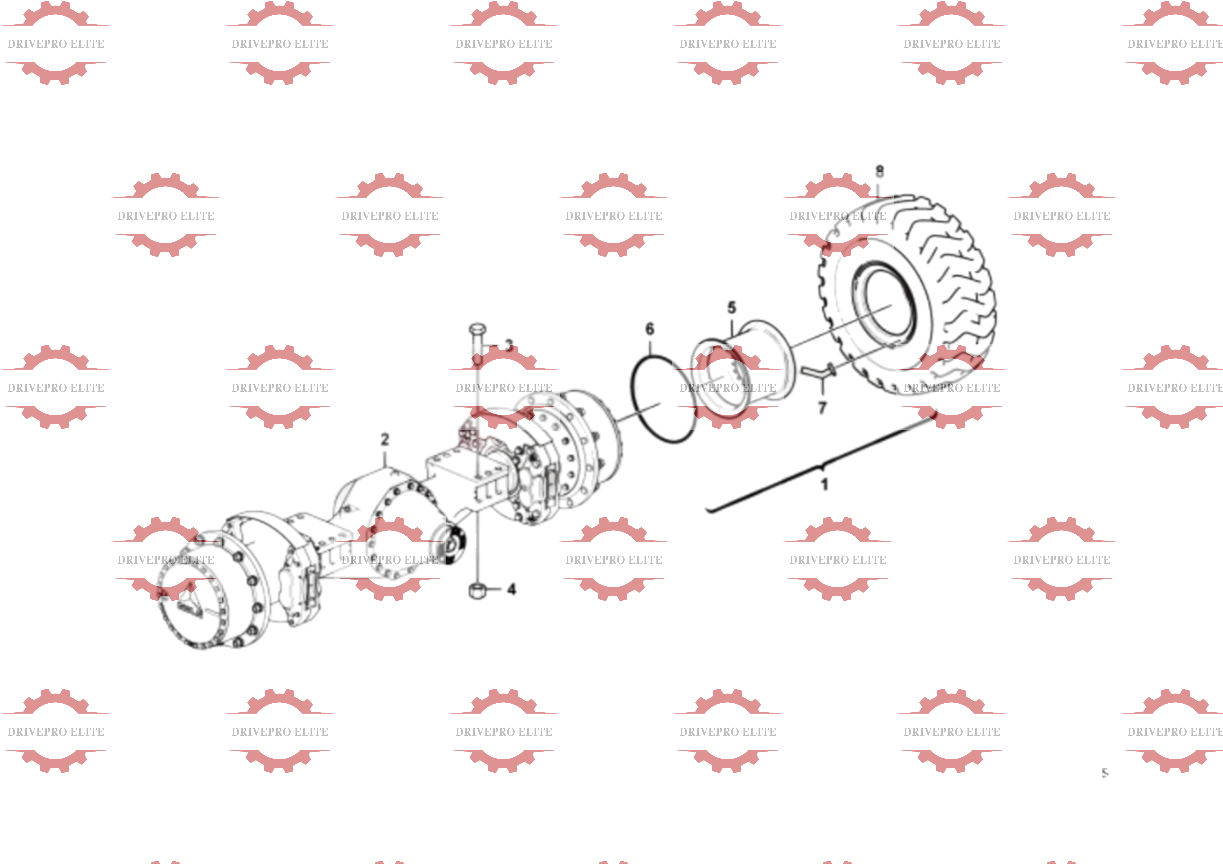 Front axle assembly
