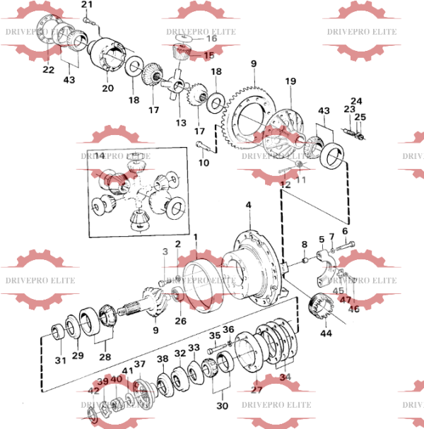Rear final gear