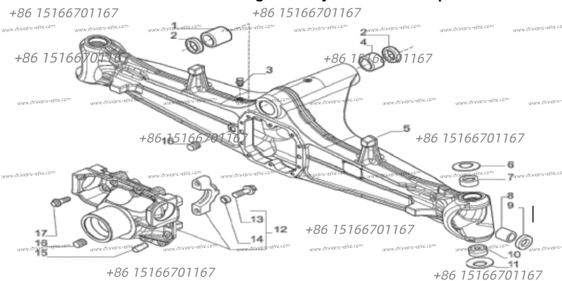 front axle housing assembly
