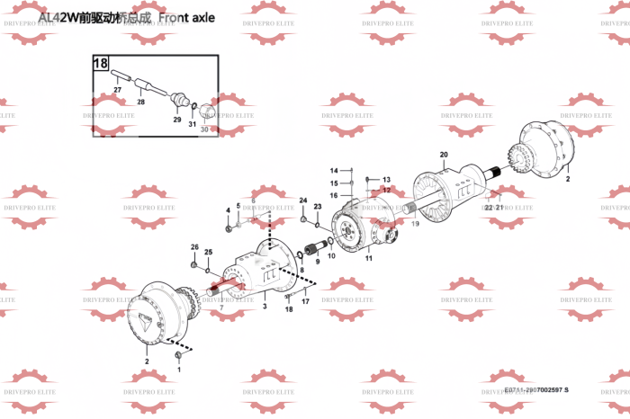 Front axle