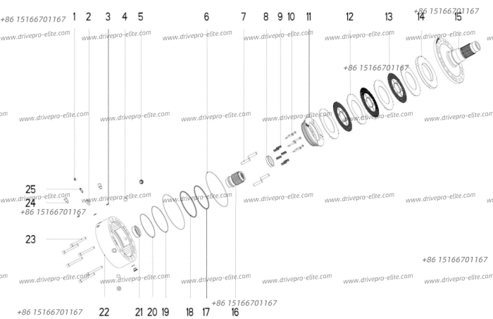 84375400 brake assemble
