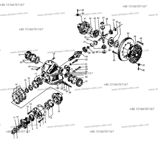 AXLE MAIN DRIVE ASS’Y