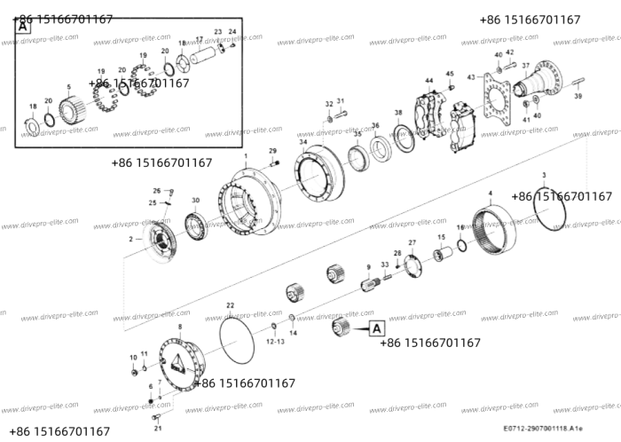 Hub reduction E0712-2907001118.A1e