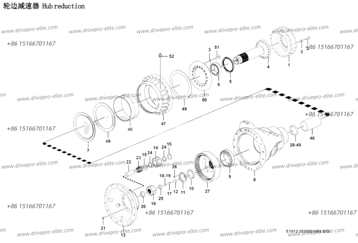 Hub reduction E1012-2810001085.S1b