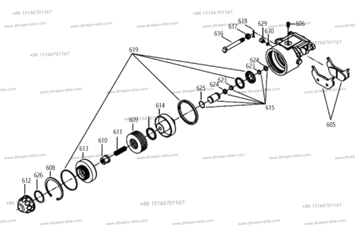 01Y1415 Front Axle Assembly(2)
