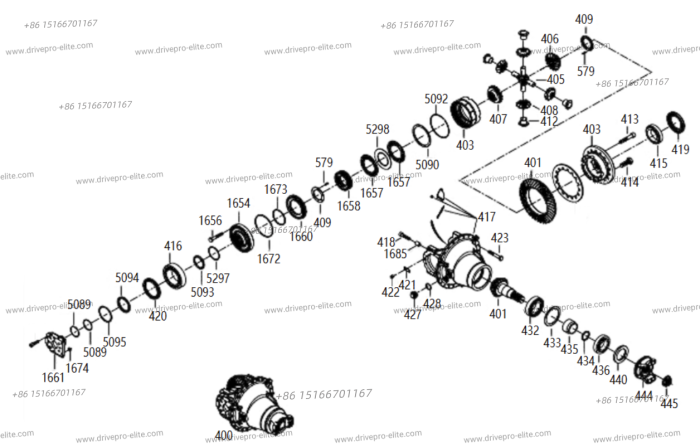 01Y1415 Front Axle Assembly(3)