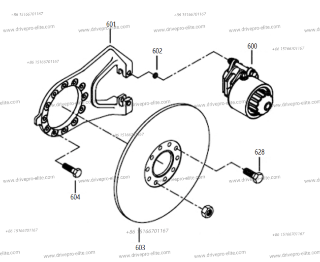 01Y1415 Front Axle Assembly