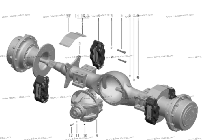 Front Drive Axle Assembly(1457-18-01000)
