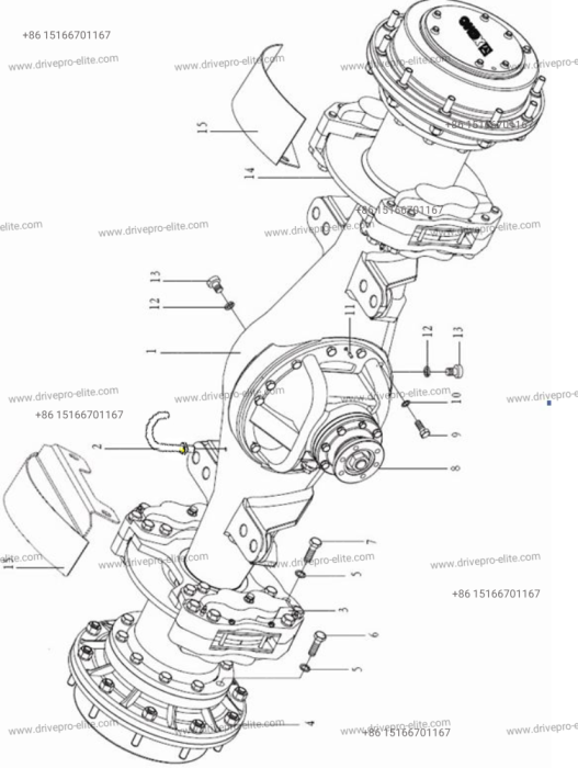 250301709 Front Drive Axle