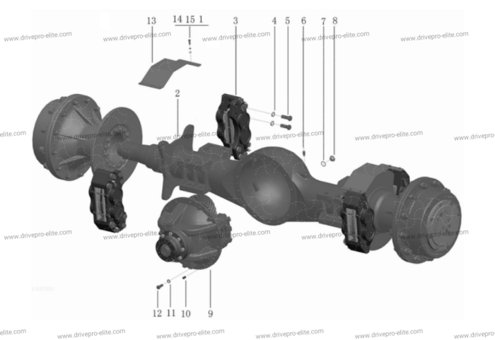 Front Drive Axle Assembly(1457-18-05000)