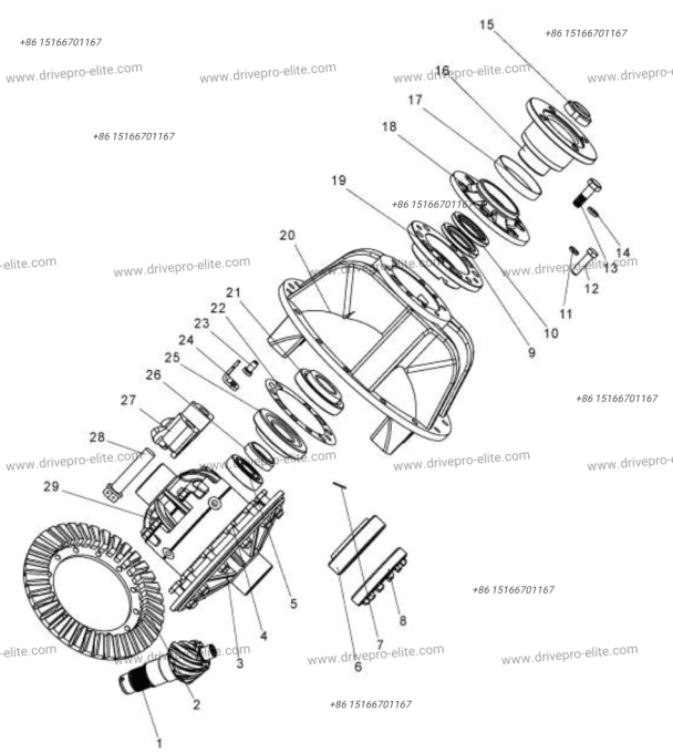 300F-0304 Main Reducer Assembly