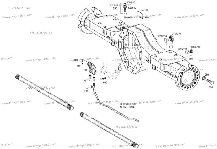 447410100801 AXLE HOUSING