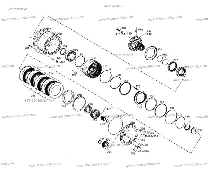 447410204801 Planetary Wheel End Reduction Assembly