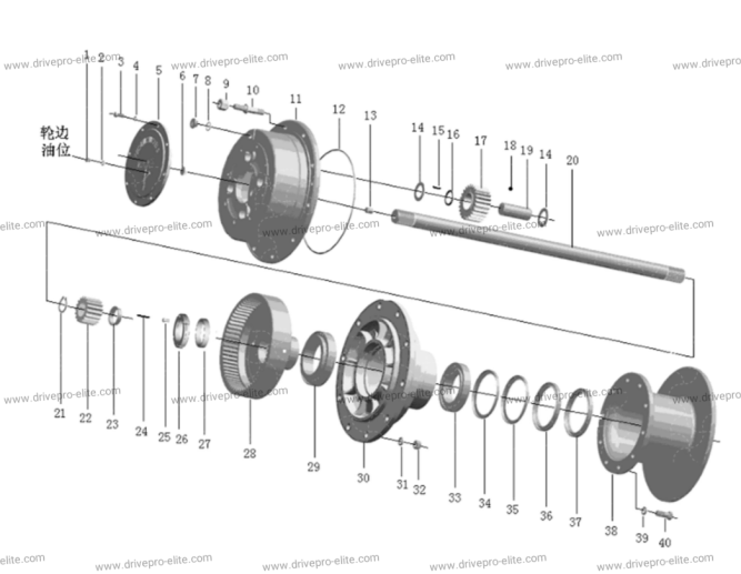 Front Axle Planetary Reductor Assembly(1457-18-01000)