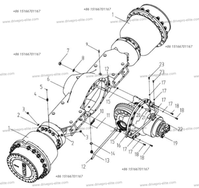 800302353 Front Drive Axle Assembly