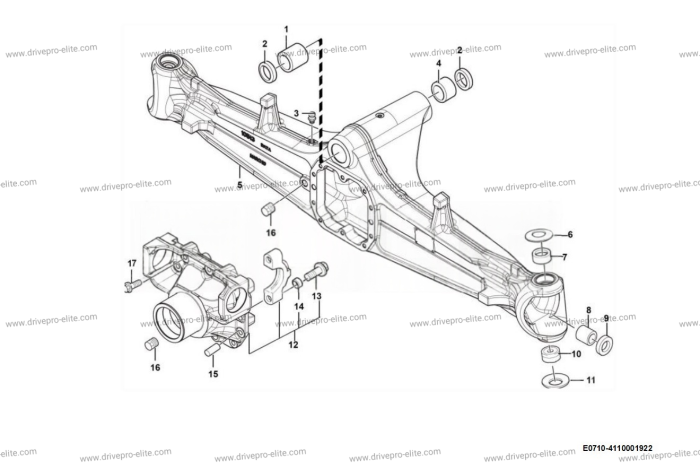 Axle casing E0710-4110001922