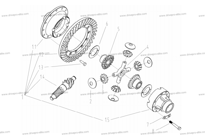 Differential Assembly with Drive/ Driven Gear Set