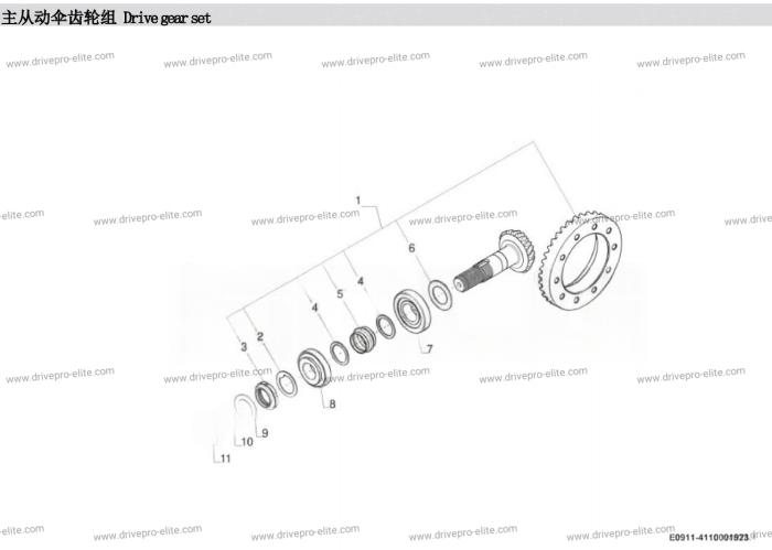 Drive gear set E0911-4110001923