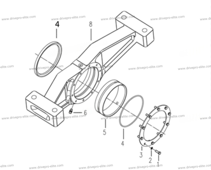 Front Oscillating Frame Assembly