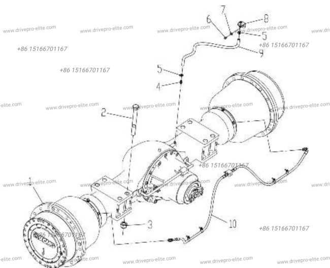 Front axle assembly