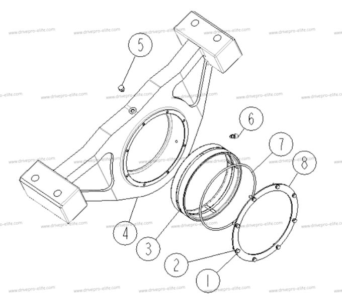 Front swing assembly