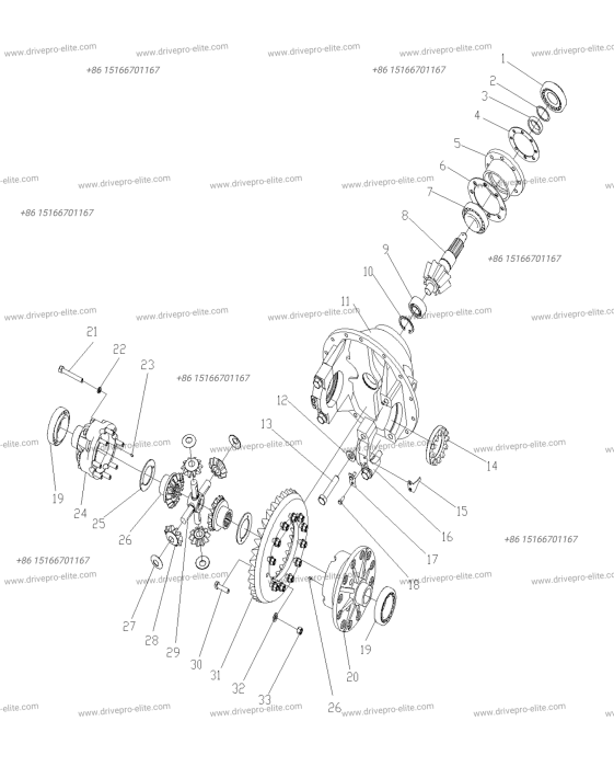 PS75·91·1 Main Drive Assembly