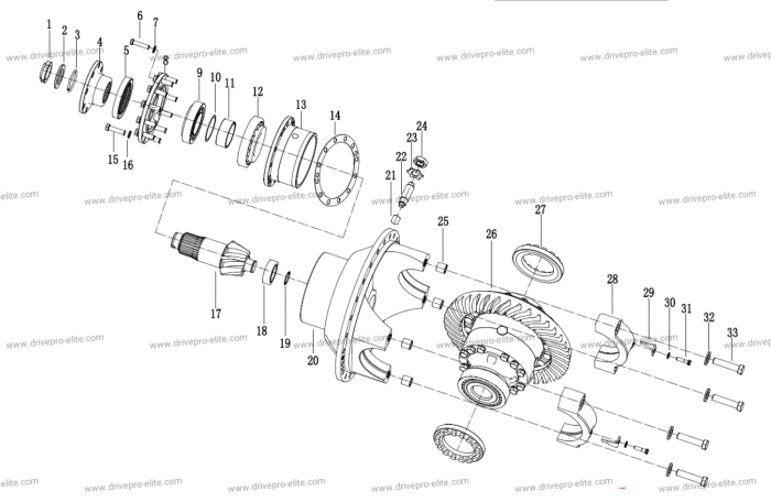 front final drive assembly