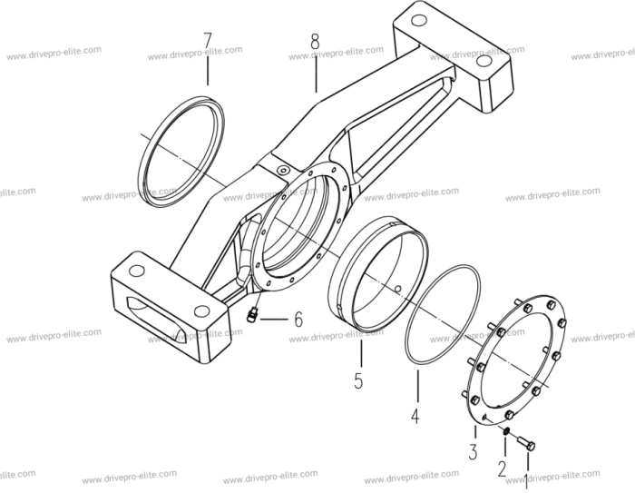front swing rack assembly