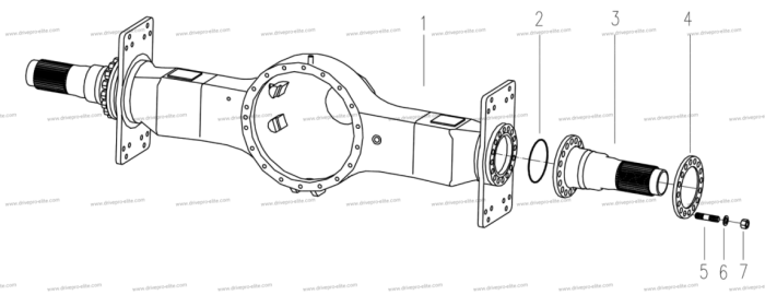 rear axle housing assembly